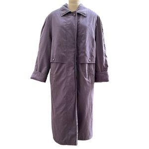 Vintage Fabiani Women’s Trench Winter Coat size 14UK Purple